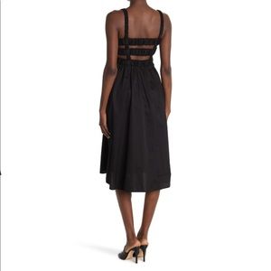 NWT WHITE Topshop smocked sleeveless poplin dress- white